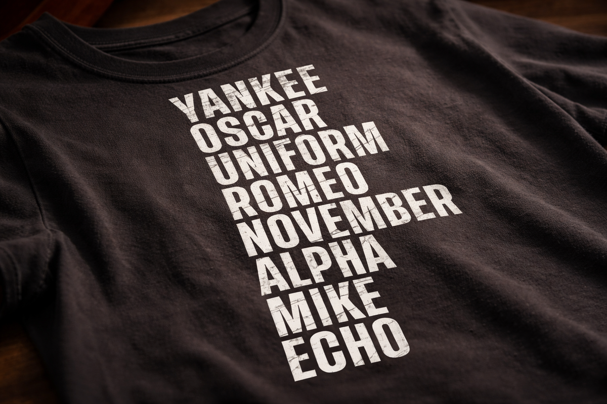 Why a Phonetic Alphabet T Shirt Works
