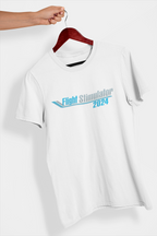 Flight Stimulator Flight Sim T-Shirt White