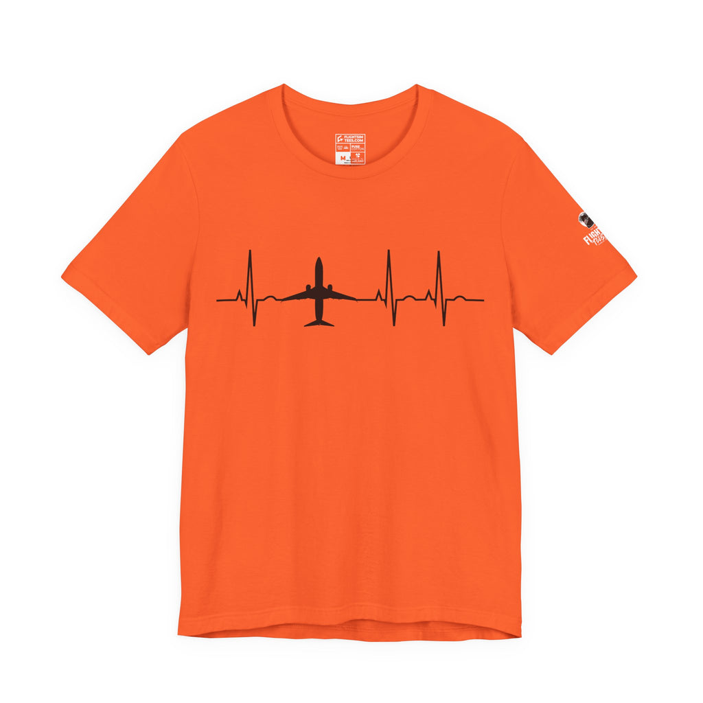 Aircraft Heartbeat | Tee | Orange | L | SALE!