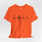 Aircraft Heartbeat | Tee | Orange | L | SALE!