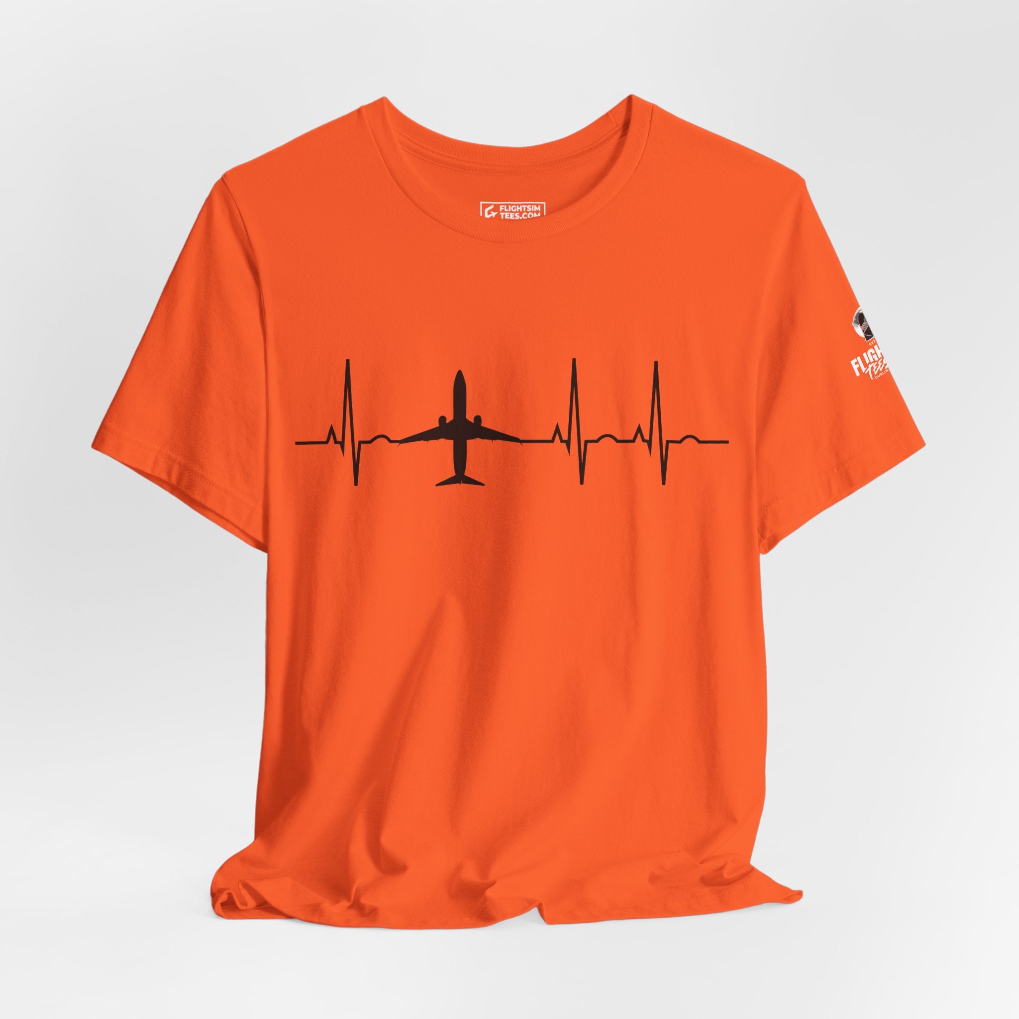 Aircraft Heartbeat | Tee | Orange | L | SALE!