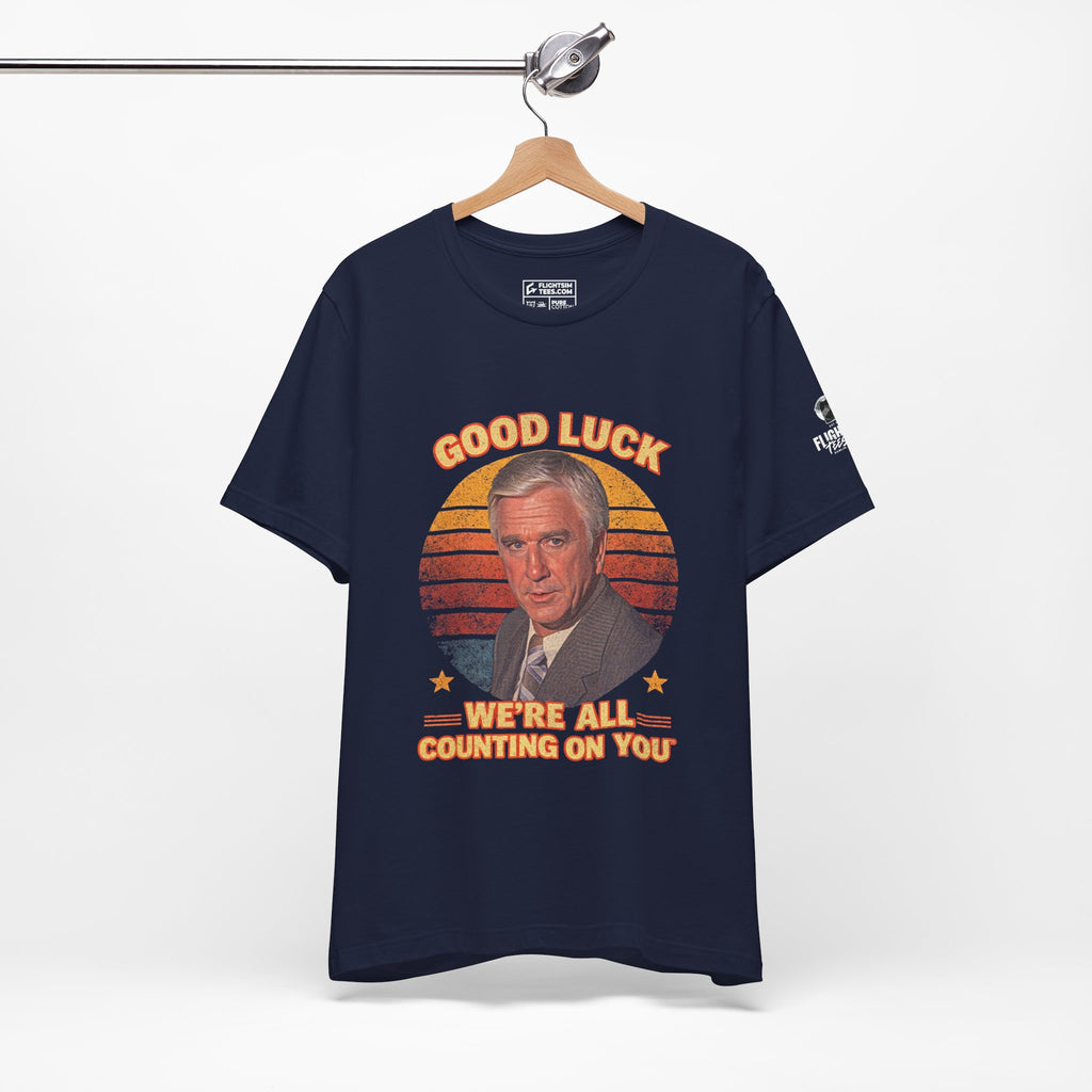 Good Luck | Tee | Navy | 2XL | SALE!