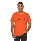 Aircraft Heartbeat | Tee | Orange | L | SALE!