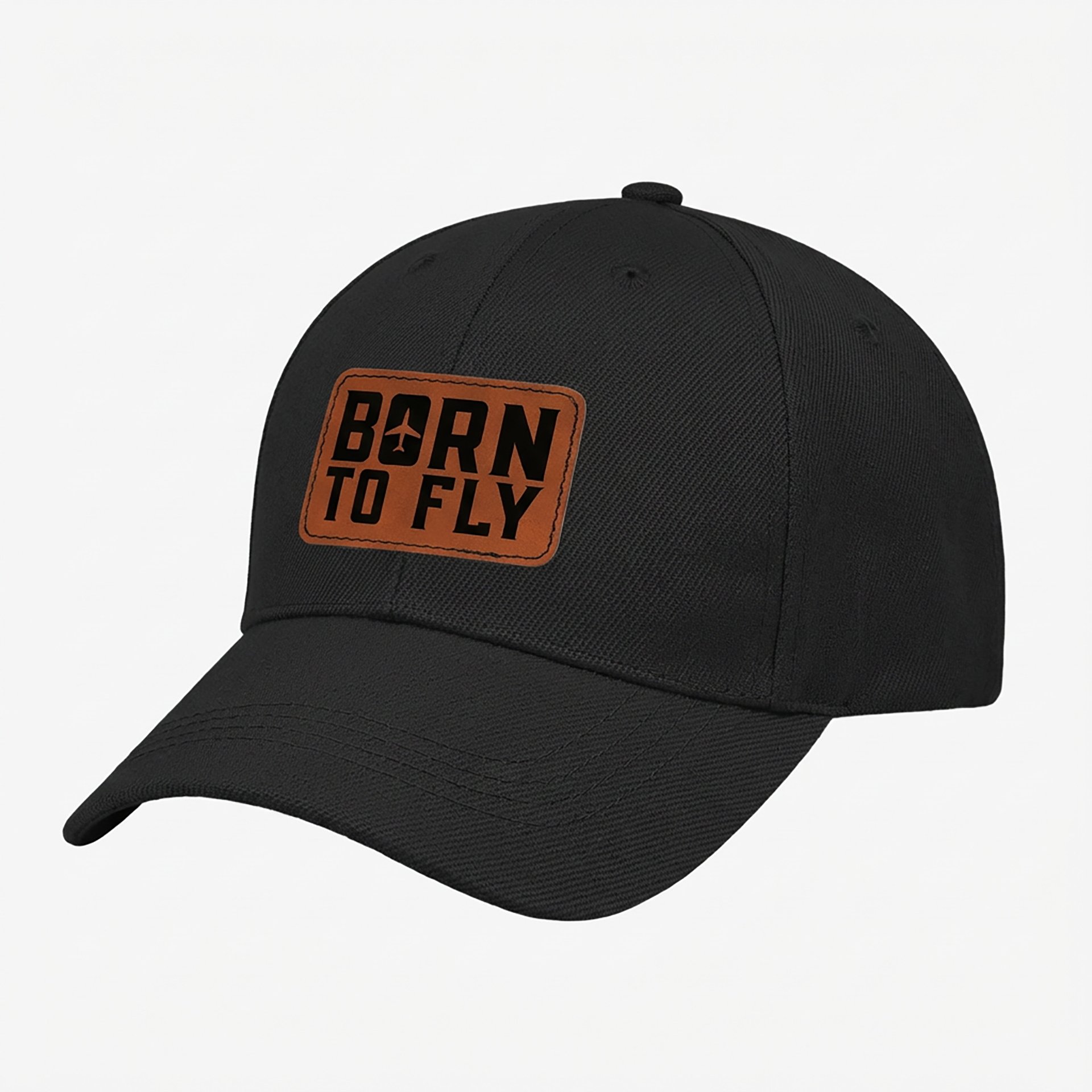 Born to Fly | Leather Patch Cap