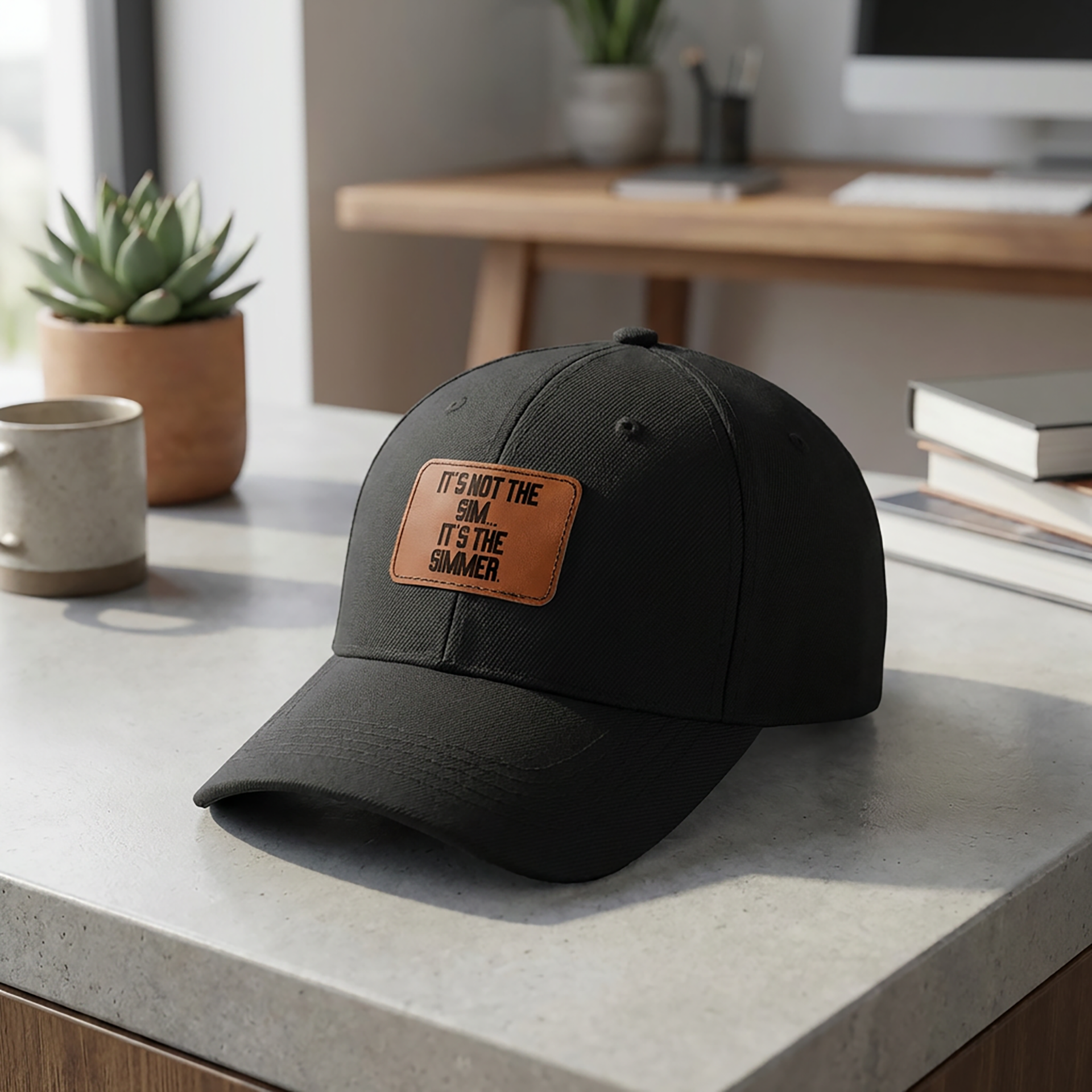 It's Not the Sim | Leather Patch Cap