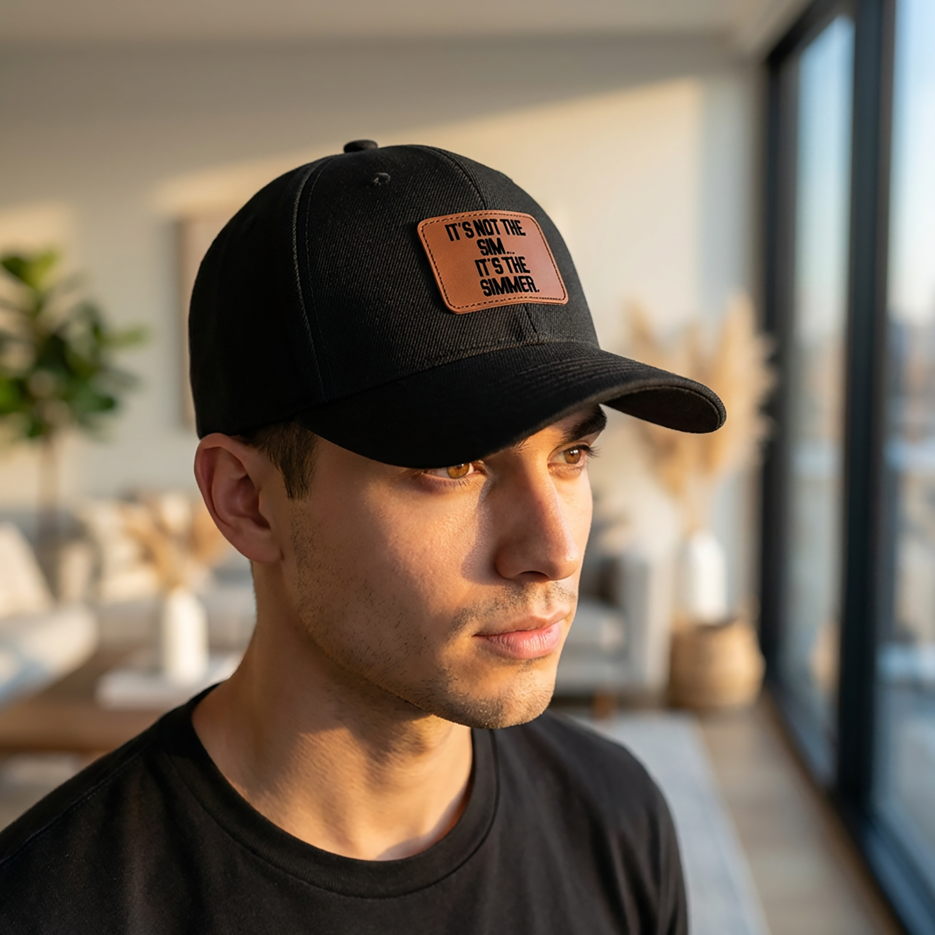 It's Not the Sim | Leather Patch Cap