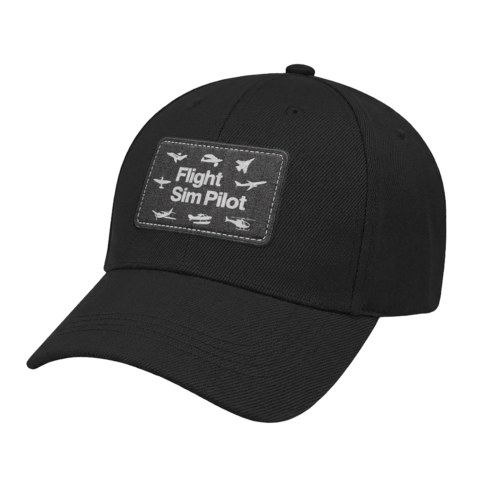 Flight Sim Pilot | Leather Patch Cap