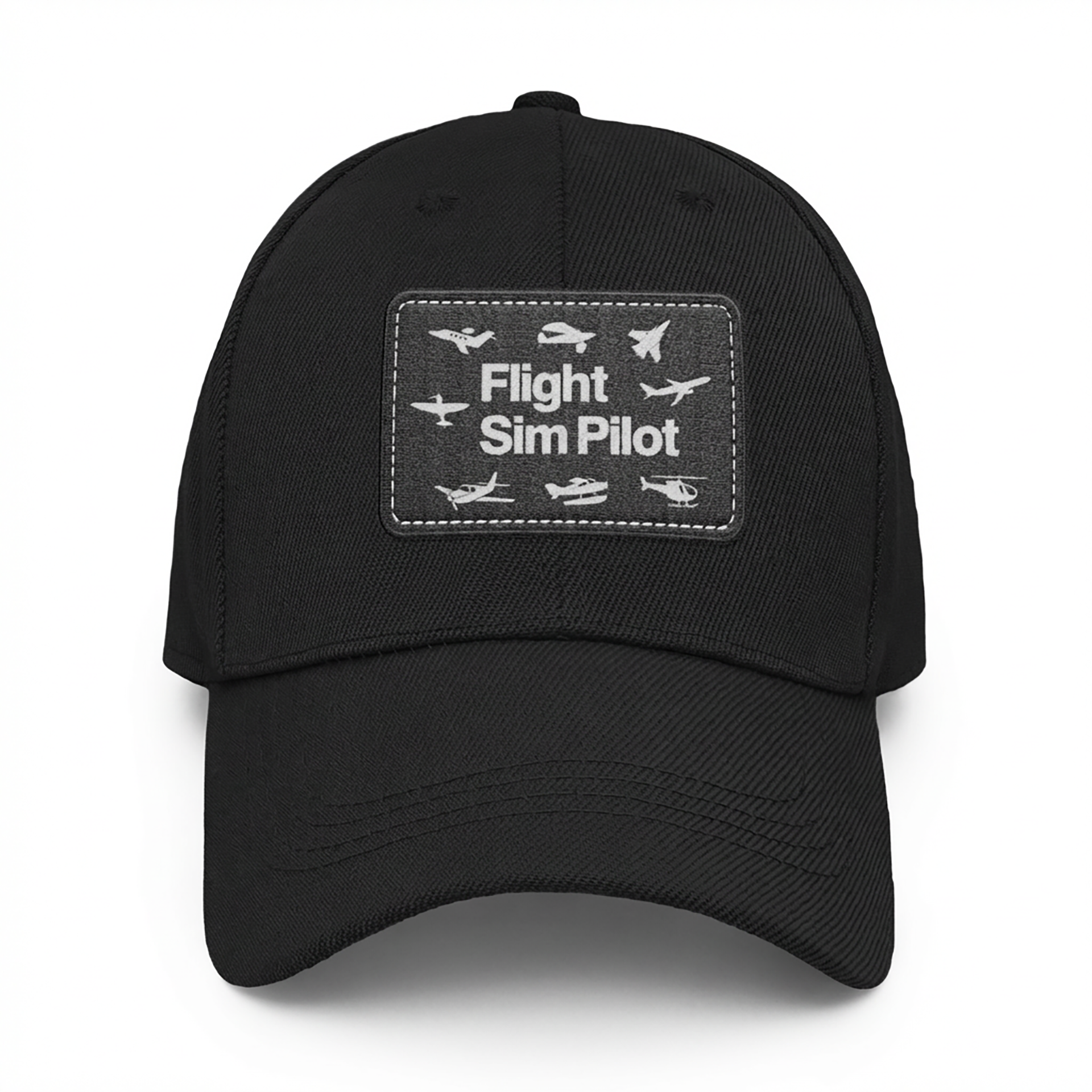Flight Sim Pilot | Leather Patch Cap