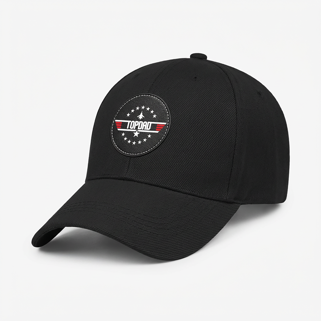 Top Dad | Leather Patch Cap