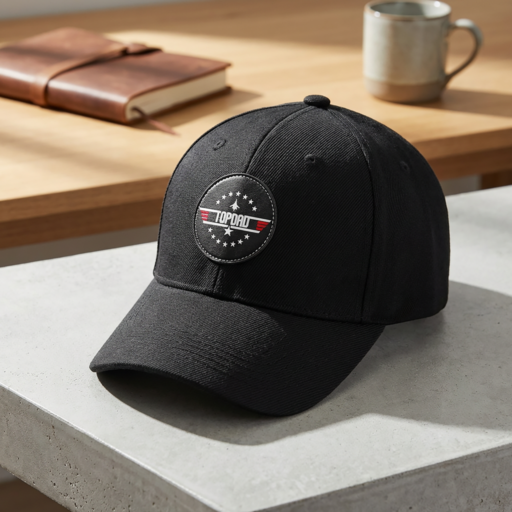 Top Dad | Leather Patch Cap