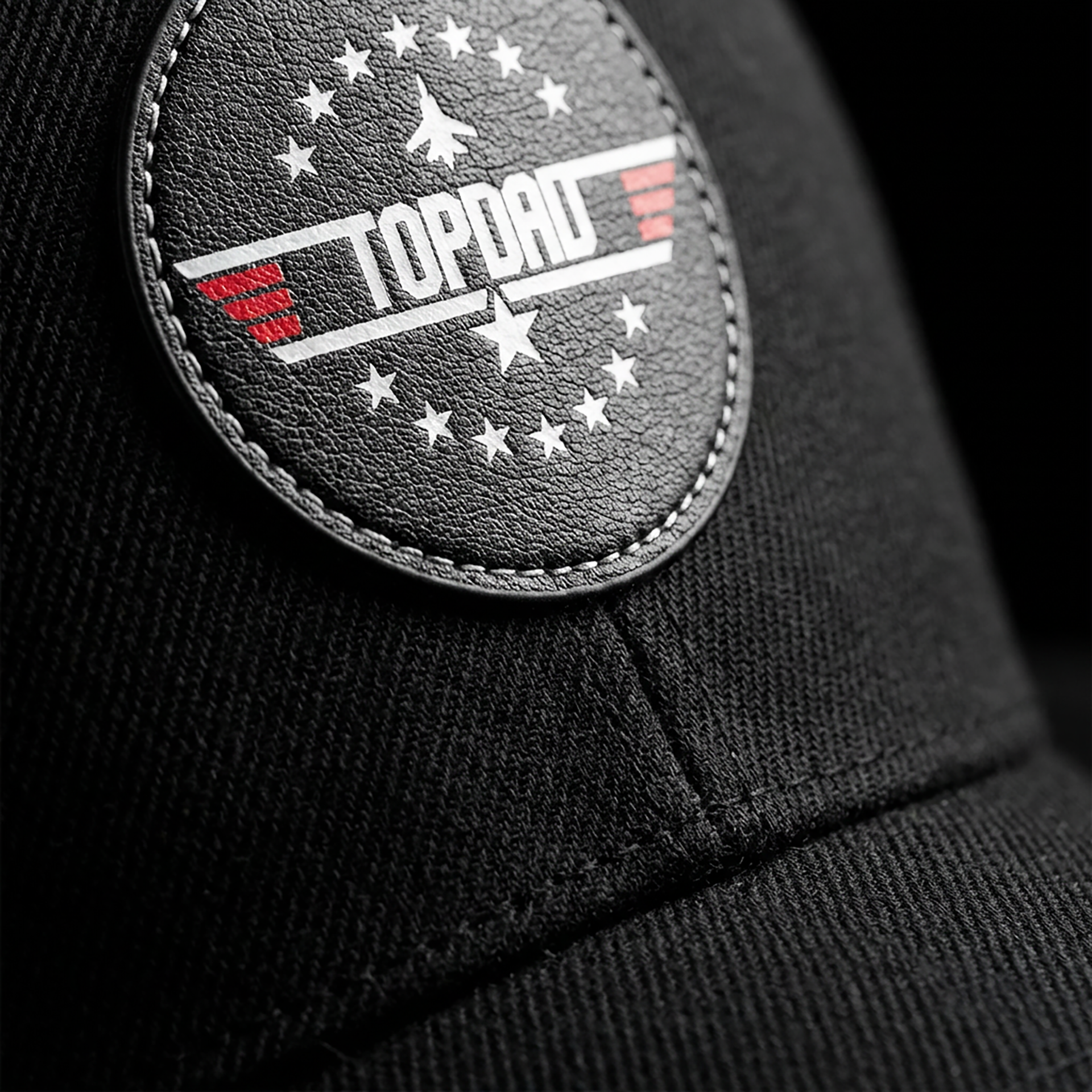 Top Dad | Leather Patch Cap