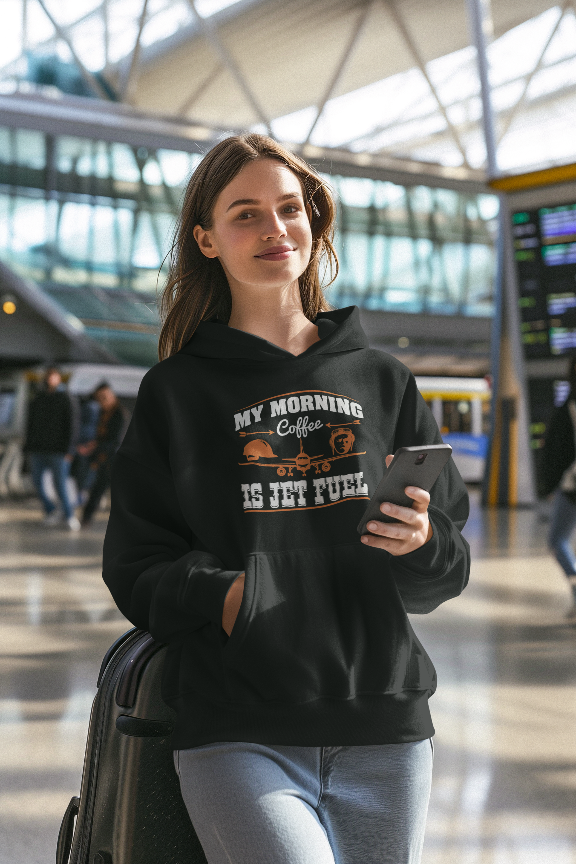 Morning Coffee Flight Sim Hoodie
