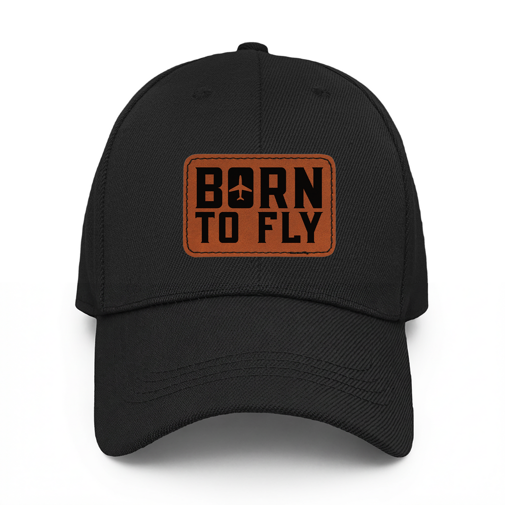 Born to Fly | Leather Patch Cap