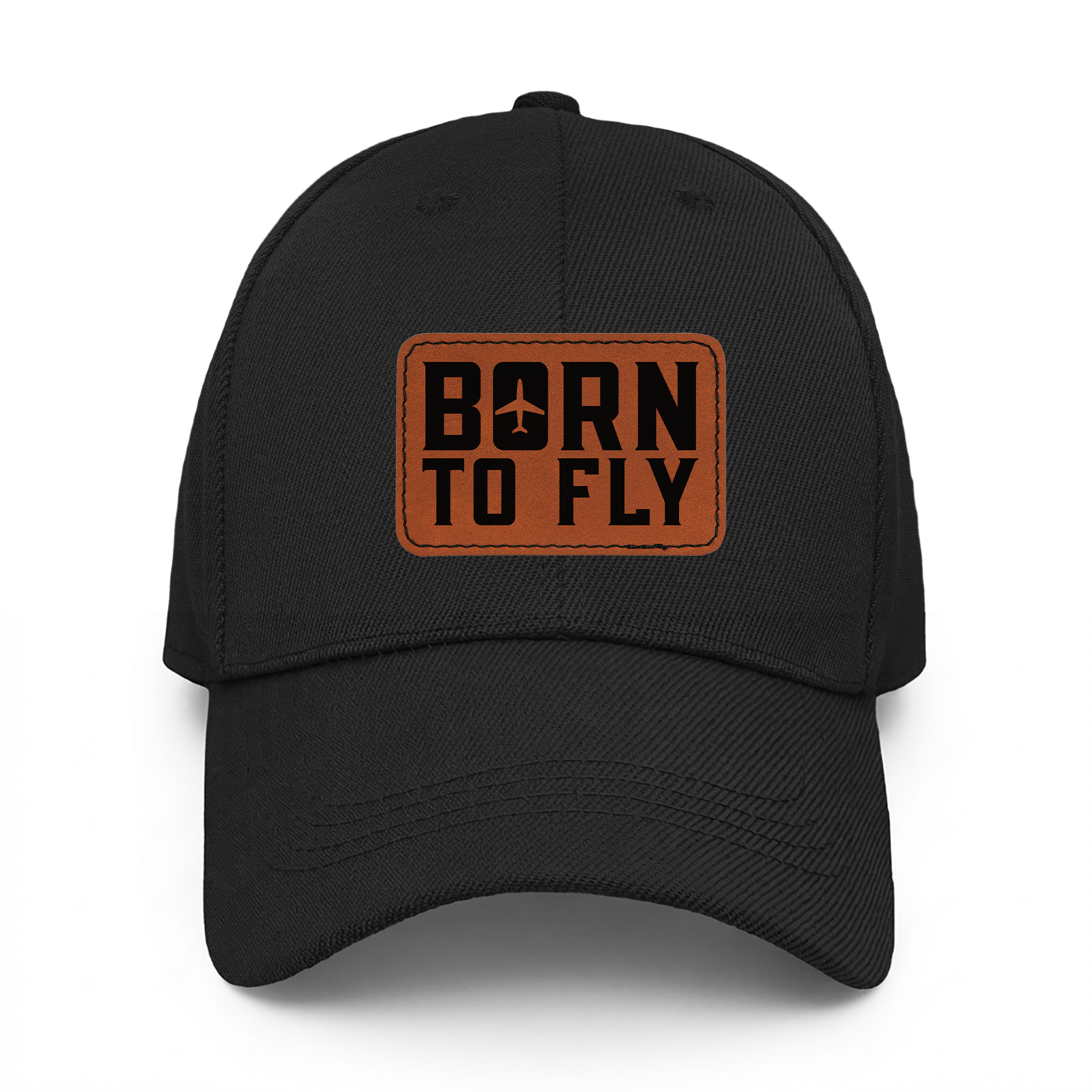 Born to Fly | Leather Patch Cap