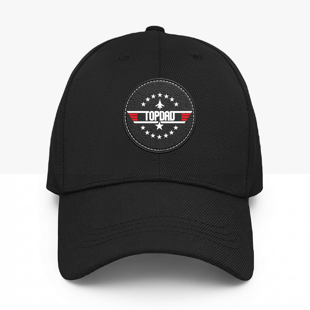 Top Dad | Leather Patch Cap