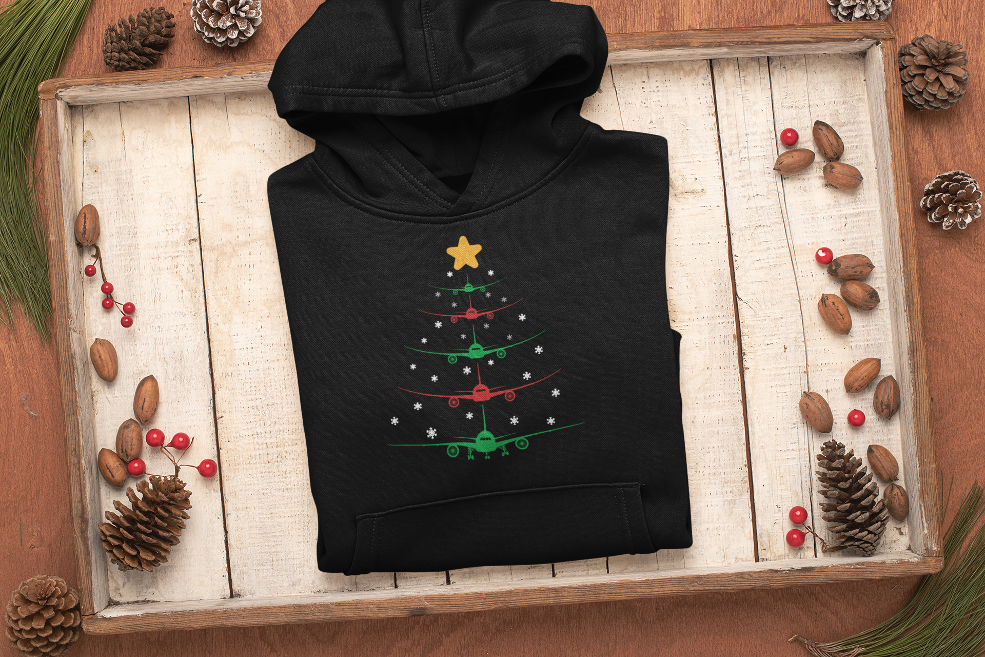 Airliner Tree | Christmas Hoodie