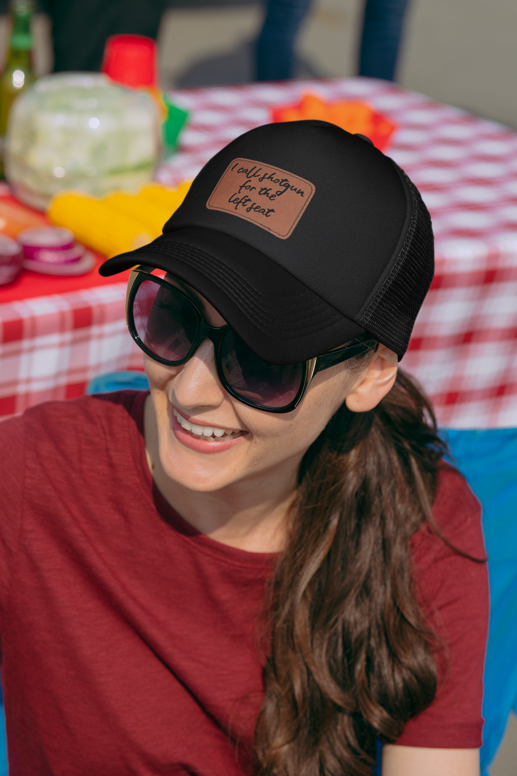 I Call Shotgun | Leather Patch Cap