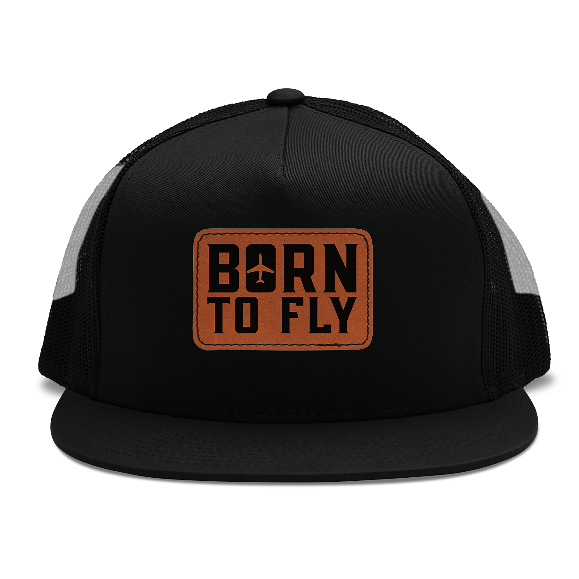 Born to Fly | Leather Patch Cap