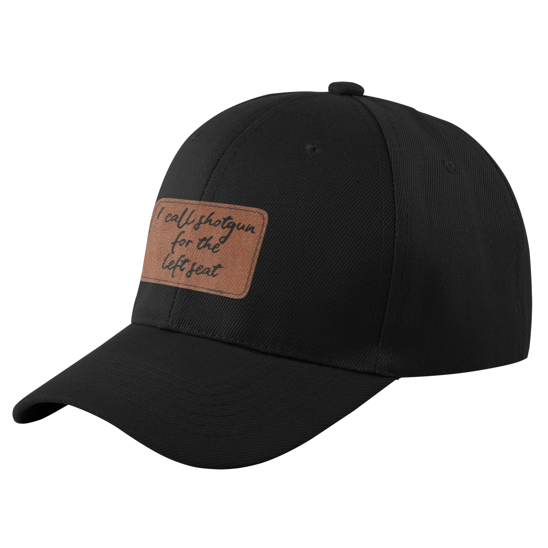 I Call Shotgun | Leather Patch Cap