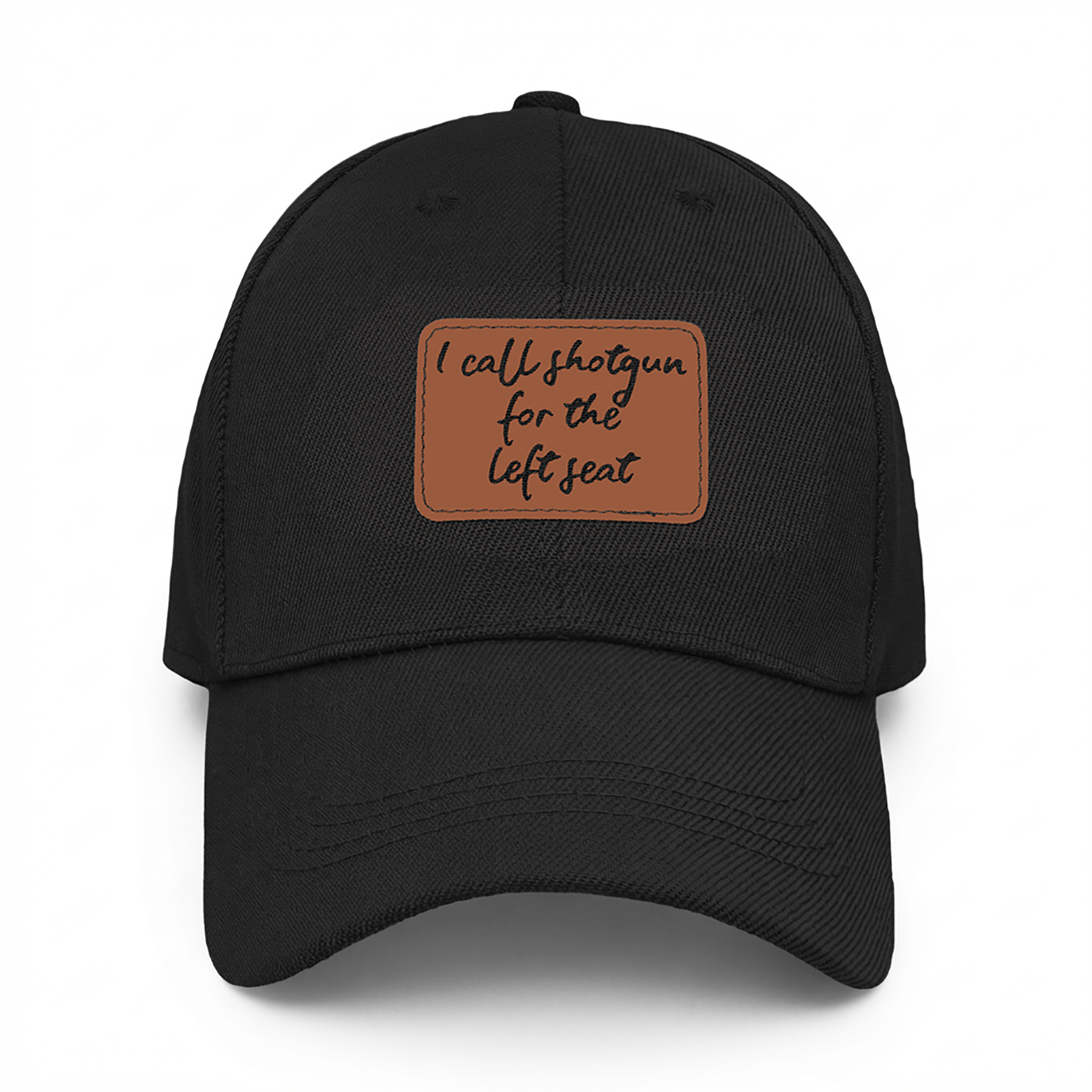I Call Shotgun | Leather Patch Cap